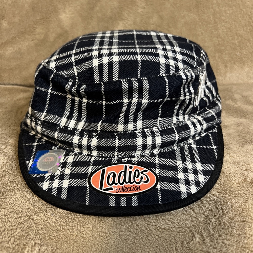 NWT! Alabama Crimson Tide‎ Plaid Newsboy Hat Ladies Collection Adjustable Strap